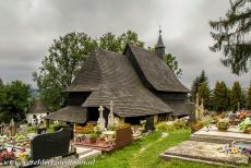 Houten kerken van de Slowaakse Karpaten - De Rooms-Katholieke Allerheiligenkerk in het stadje Tvrdošín werd in de 15de eeuw gebouwd in de gotische stijl. De houten...