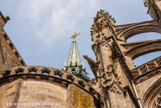 Mont Saint-Michel - Mont Saint-Michel and its Bay: The highest point of the island of Mont Saint-Michel is the spire of the abbey church, the spire rises...