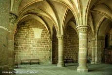 Mont Saint-Michel en zijn baai - Mont Saint-Michel en haar baai: De Salle des Chevaliers, de Ridderzaal, was het scriptorium van de abdij. In het scriptorium...