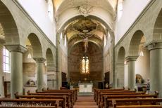 Kloostereiland Reichenau - Kloostereiland Reichenau: De St. Petrus en St. Pauluskerk in Niederzell werd rond 1750 opnieuw gedecoreerd in de rococostijl. Een romaanse...