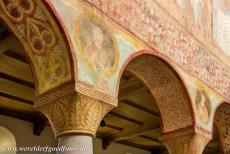 Monastic Island of Reichenau - Monastic Island of Reichenau: The St. George Church in Oberzell, even the column capitals of the church are decorated with murals. The UNESCO...