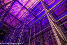 Van Nellefabriek - Van Nelle Factory - The Van Nelle Factory, Rotterdam: One of the storage rooms, an imposing construction of steel. The storage rooms once housed the raw materials for...