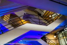 Van Nellefabriek - Van Nelle Factory - One of the staircases in the Van Nellefabriek - the Van Nelle Factory. The factory produced tea, coffee and tobacco until 1995. Nowadays, the...