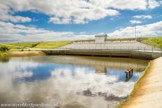 Deense deel van de Waddenzee - Het Deense deel van de Waddenzee: De Sneum Sluis bij de monding van de rivier de Sneum Å. De sluis ligt circa 14 km...