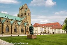 Cathedral and St Michael's Church at Hildesheim - St. Mary's Cathedral in Hildesheim is also known as Mariendom or Dom St. Mariä Himmelfahrt. The Bernward Monument stands in the...