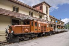 Rhaetian Railway, the Albula and Bernina Lines - Rhaetian Railway in the Albula / Bernina Landscapes: One of the last remaining Ge 6/6 I locomotives, the Crocodile 407, in the Rhaetian...
