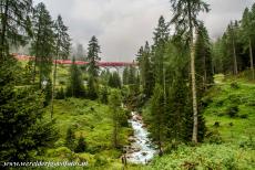 Rhaetian Railway, the Albula and Bernina Lines - Rhaetian Railway in the Albula / Bernina Landscapes: The Albula Viaduct III between Bergün and Preda. A new Alpine tunnel between Preda and...