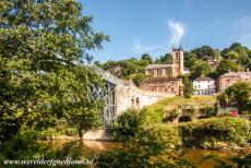 Ironbridge Gorge - Ironbridge Gorge: The Iron Bridge and St. Luke's Church in the village of Ironbridge. Ironbridge is situated in the heart of the...