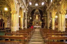 Sacri Monti van Piemonte en Lombardije - De Heilige Bergen (Sacri Monti) van Piemonte en Lombardije: Het interieur van de 15de kapel op de top van de Sacro Monte di Varese, de kapel...