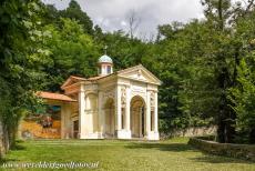 Sacri Monti of Piedmont and Lombardy - Sacri Monti of Piedmont and Lombardy - Sacred Mountains of Piedmont and Lombardy: One of the chapels of the Sacro Monte di Varese, the sacred...