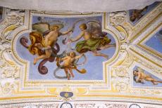 Sacri Monti van Piemonte en Lombardije - De Heilige Bergen (Sacri Monti) van Piemonte en Lombardije: Het gewelf van het Heiligdom van de Maagd van Soccorso, de 15de kapel op de top van de...