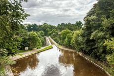 Pontcysyllte Aquaduct - Het Llangollen Canal net voor het Chirk Aquaduct. Het Llangollen Canal, het Llangollen Kanaal, is 73, 5 km lang en het meest populaire...