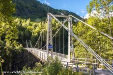 Rjukan-Notodden Industrial Heritage - Rjukan-Notodden Industrial Heritage Site: The single-lane suspension bridge spanning the 200 metres deep Vemork Gorge at Rjukan in Telemark....