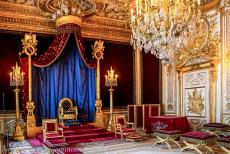 Palace and Park of Fontainebleau - The Palace and Park of Fontainebleau: The Throne room. The Throne of Napoleon I is placed on a dais. The throne room&nbsp;is&nbsp;still...