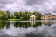 Palace and Park of Fontainebleau - The Palace and Park of Fontainebleau: The Carp Lake and&nbsp;the 17th century octagonal Pavilion de l'&Eacute;tang. The Palace of...