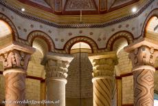 Abbey Church of Saint-Savin-sur-Gartempe - The columns in the choir of the Abbey Church of Saint-Savin-sur-Gartempe were painted to look like marble. The Romanesque...