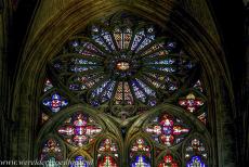 Bourges Cathedral - Bourges Cathedral: The rose window of the West Fa&ccedil;ade is called the 'Grand Housteau'. Bourges Cathedral is&nbsp;famous for...