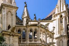 Kathedraal Notre-Dame, Reims - De Kathedraal Notre-Dame, het voormalig klooster van Saint-Rémi en Paleis van Tau in Reims: De decoraties bij de luchtbogen van de... Kathedraal Notre-Dame, Reims - De Kathedraal Notre-Dame, het voormalig klooster van Saint-Rémi en Paleis van Tau in Reims: De decoraties bij de luchtbogen van de...