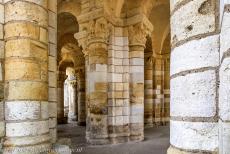 Loire Valley - The Loire Valley between Sully-sur-Loire and Chalonnes: The main entrance of Fleury Abbey. The columned entrance, with its sculpted... Loire Valley - The Loire Valley between Sully-sur-Loire and Chalonnes: The main entrance of Fleury Abbey. The columned entrance, with its sculpted...