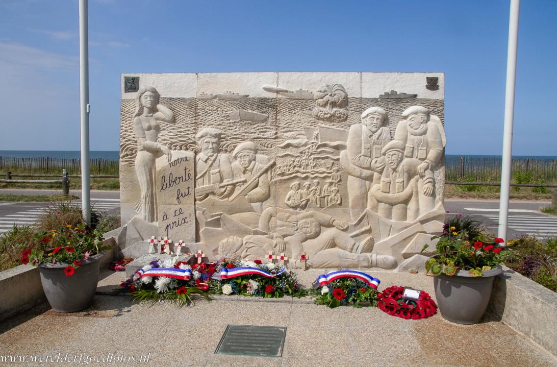 Beaches of the D-Day landings, Normandy, 1944 - D-Day Landing Beaches 1944, Normandy, Monument French Forces: This monument stands at Sword Beach in Colleville-Montgomery. It honours the... Beaches of the D-Day landings, Normandy, 1944 - D-Day Landing Beaches 1944, Normandy, Monument French Forces: This monument stands at Sword Beach in Colleville-Montgomery. It honours the...