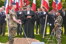 Beaches of the D-Day landings, Normandy, 1944 - Beaches of the D-Day landings, Normandy 1944: At the La Cambe German War Cemetery, a moving burial ceremony took place on 5 June 2009, marking the... Beaches of the D-Day landings, Normandy, 1944 - Beaches of the D-Day landings, Normandy 1944: At the La Cambe German War Cemetery, a moving burial ceremony took place on 5 June 2009, marking the...