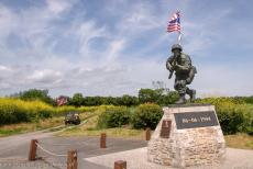 Beaches of the D-Day landings, Normandy, 1944 - Beaches of the D-Day landings, Normandy 1944: The Major Richard Winters Leadership Monument, situated along the road from Sainte-Marie-du-Mont to... Beaches of the D-Day landings, Normandy, 1944 - Beaches of the D-Day landings, Normandy 1944: The Major Richard Winters Leadership Monument, situated along the road from Sainte-Marie-du-Mont to...