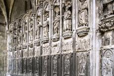 Notre-Dame Cathedral in Tournai - The-14th century west portal of the Notre-Dame Cathedral in Tournai is adorned with three rows of sculptures; they were later added to the main... Notre-Dame Cathedral in Tournai - The-14th century west portal of the Notre-Dame Cathedral in Tournai is adorned with three rows of sculptures; they were later added to the main...