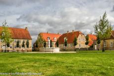 Christiansfeld, a Moravian Church Settlement - Christiansfeld, a Moravian Church Settlement: The Kirkepladsen is the Church Square. The town is constructed around the central Church Square....