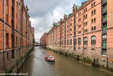 Speicherstad and Kontorhaus District in Hamburg - Speicherstadt and Kontorhaus District with Chilehaus in Hamburg: The red brick warehouses of Speicherstadt, the largest warehouse complex in...