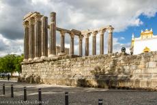 Historisch centrum van Évora - Historisch centrum van Évora: De Romeinse Tempel van Évora werd ook de Tempel van Diana genoemd, ze werd gebouwd in de 1st eeuw...