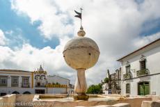 Historic Centre of Évora - Historic Centre of Évora: The fountain in the centre of the Largo das Portas de Moura Square. The 16th century Renaissance...