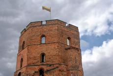 Historisch centrum van Vilnius - Historisch centrum van Vilnius: De Gediminastoren is het laatste overblijfsel van het kasteel van Vilnius, dat in 1409 werd gebouwd....