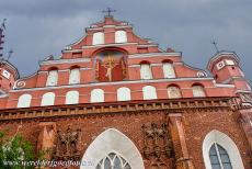 Historisch centrum van Vilnius - Historisch centrum van Vilnius: De Bernarduskerk staat naast de St. Annakerk. De kerk maakte ooit deel uit van de verdedigingsmuren van...