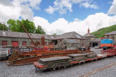 Het leisteenlandschap van Noordwest-Wales - Het leisteenlandschap van Noordwest-Wales: Vanuit de groeve werden de grote platen leisteen naar de werkplaatsen getransporteerd waar ze...