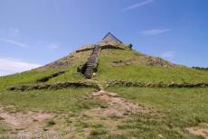 Megaliths of Carnac - Megaliths of Carnac and the Morbihan Region in Brittany: The Tumulus Saint-Michel,&nbsp;at the top of which stands the Chapel of...