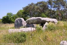 Megaliths of Carnac - The megaliths of Carnac and the Morbihan Region in Brittany: The&nbsp;Kermario Dolmen is situated at&nbsp;the southwest corner of...
