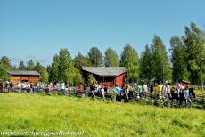 Church Village of Gammelstad, Luleå - The traditional Midsummer Festival in the Church Town of Gammelstad at Luleå in Sweden. At Midsummer, the Swedish people...