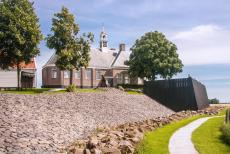 Schokland and Surroundings - Schokland and Surroundings: The Waterstaatskerk is situated on a dwelling mound (terp). The island of Schokland was to low for habitation, people...