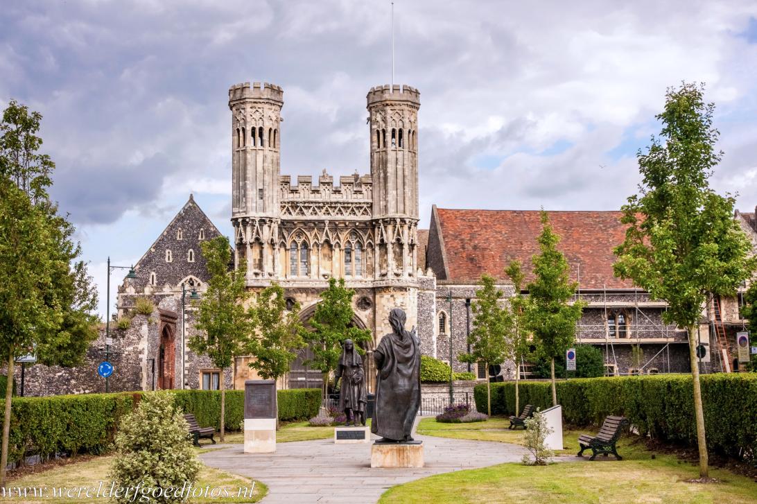 St. Augustine's Abbey in Canterbury - The Great Gate or Fyndon's Gate of St. Augustine's Abbey in Canterbury was built&nbsp;from 1297 to 1309. Three&nbsp;important religious...