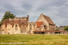 St. Augustine's Abbey in Canterbury - Abdij van St. Augustinus in Canterbury: De noordmuur van de Normandische kerk. De abdij van St. Augustinus staat symbool voor de werdergeboorte...