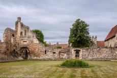 St. Augustine's Abbey in Canterbury - The ruins of the cloisters of St. Augustine's Abbey&nbsp;in Canterbury, the abbey was founded by the monk Augustine in 597.&nbsp;King...