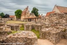 St. Augustine's Abbey in Canterbury - Abdij van St. Augustinus in Canterbury: De ruïne van de Rotonde van abt Wulfric, de abt liet de achthoekige Rotonde rond 1050...