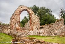 St. Augustine's Abbey in Canterbury - Abdij van St. Augustinus in Canterbury: De ruïnes van de kerk van St. Pancras, de kerk werd in de 7de eeuw gebouwd van Romeinse...