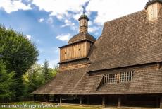 Houten kerken van Małopolska - Houten kerken van zuidelijk Małopolska: De kerk van Sint-Filippus en Sint-Jacobus in Sękowa. Het originele interieur van de houten kerk...