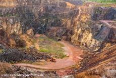 Great Copper Mountain in Falun - Mining Area of the Great Copper Mountain in Falun: The Great Pit is the result of a major cave-in in 1687, it occurred on...