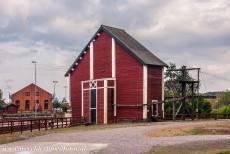 Grote Koperberg in Falun - Grote Koperberg in Falun: In dit gebouwtje is het Creutz-waterrad ondergebracht, het staat naast het Creutz-schachtgebouw ,  het...