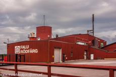 Great Copper Mountain in Falun - Mining Area of the   Great Copper Mountain in Falun: The Falu Rödfärg Factory. A by-product of the Great Copper Mountain in...