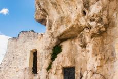 Sassi di Matera and Churches of Matera - The Sassi and the park of the Rupestrian Churches of Matera: The main entrance to one of the Rupestrian Churches of Matera. Although it was one of...