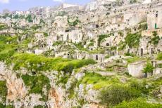 Sassi di Matera and Churches of Matera - The Sassi and the park of the Rupestrian Churches of Matera: The ancient cave dwellings are situated in the lower part of...