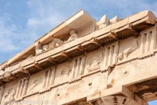 Acropolis of Athens - Acropolis of Athens: The frieze of the Parthenon. The Parthenon is a Doric Greek temple and the most important monument...